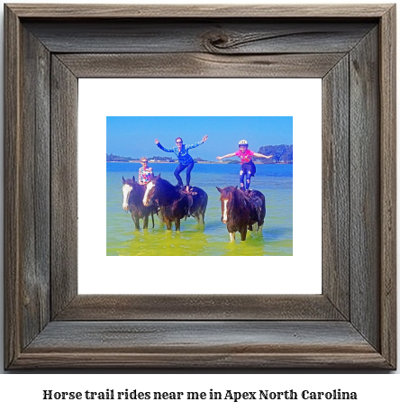 horse trail rides near me in Apex, North Carolina